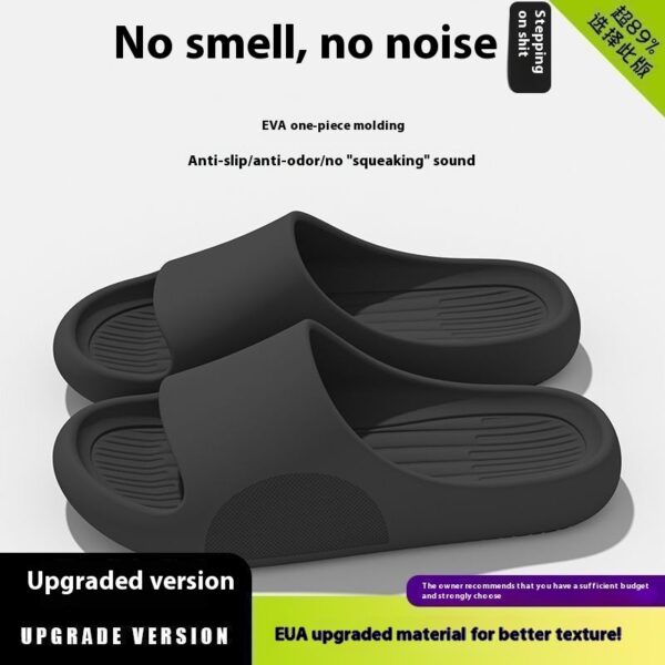 Men's Summer Slip-on Thick-soled Slippers For Outer Wear - Image 5