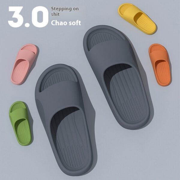Men's Summer Slip-on Thick-soled Slippers For Outer Wear - Image 2
